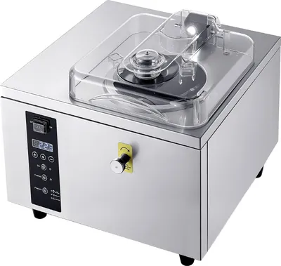 Immagine prodotto di Macchina commerciale per gelato duro, 500 W, 5 litri all'ora, gelatiera per gelato duro con cilindro in acciaio inossidabile 304 da 2,8 litri, pannello LED con pulizia automatica, alta produttività per snack bar e ristoranti.