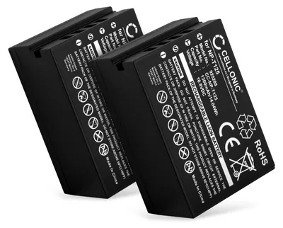Produktbild von CELLONIC 2x Akku für Kamera Kompatibel mit FujiFilm GFX 50s, GFX 50R, GFX100, Kompatibel mit Fuji NP-T125 - (1300mAh, 10.8V)