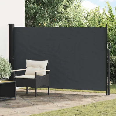 Zdjęcie produktu dla Rozkładany boczny markiz Czarny 300 x 170 cm Poliester