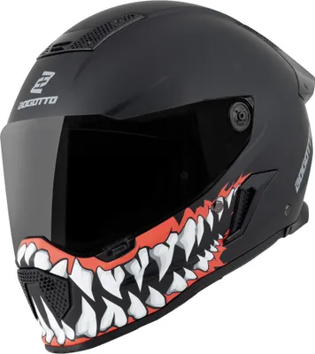 Immagine prodotto di Bogotto Rapto Jaws Helm, schwarz/rot matt, M