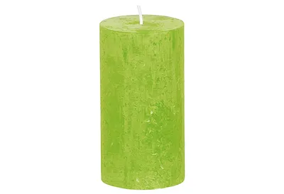Produktbild von bolsius 103867590374 Stumpenkerze Rustik - lemon, 130 x 68 mm