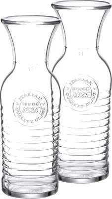 Produktbild von Officina 1825 Karaffe 1L geeicht - 2 Stück Wasserkaraffe Weinkaraffe Saftkaraffe