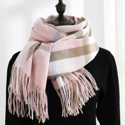 Produktbild von Karoschals für Damen und Herren, Herbst-Winter-Schals, Kaschmir-Feeling, weicher und warmer Tartan-Schal