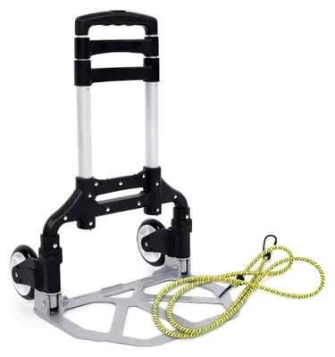 Produktbild von Robuster, Zusammenklappbarer Aluminium-Gepäckwagen, 80 Kg, Kompaktes Rad, Zusammenklappbar