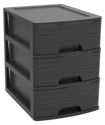 Immagine prodotto di Cassettiera EDA STONE DIN A5 3 cassetti PP nero