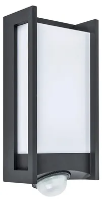Produktbild von LUTEC QUBO, Wandbeleuchtung für den Außenbereich, Grau, Aluminium, Polycarbonat (PC), IP54, Fassade, I