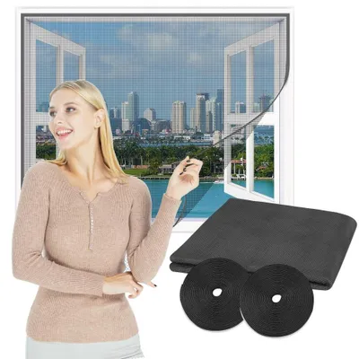 Obrázok produktu pre Sieťka proti hmyzu na okná s suchým zipsom, 250 x 150 cm
