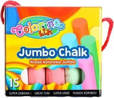 Zdjęcie produktu dla Kreda Colorino w papierowym pudełku 8 kolorów/15 szt