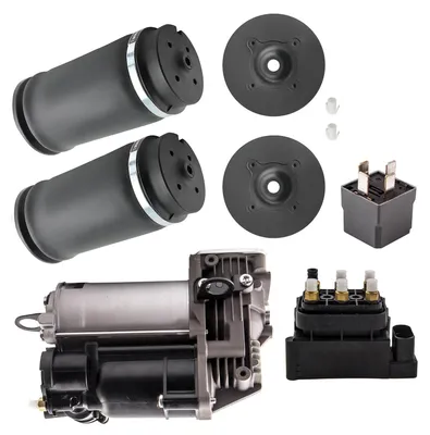 Obrázok produktu pre 2x zadné vzduchové odpruženie + kompresor s ventilom pre Mercedes ML GL W164 X164
