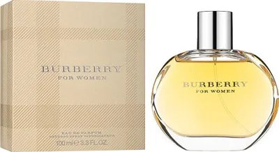 A box of Burberry for Women Eau de Parfum and a bottle of the perfume.