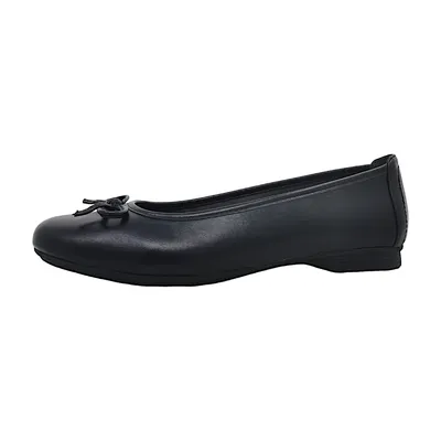 Produktbild von Jana Damen Ballerinas mit Schleife Vegan, Black, 37