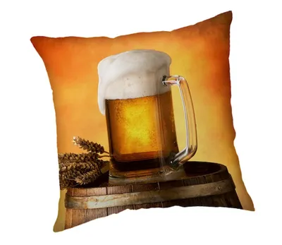 Obrázok produktu pre JERRY FABRICS Vankúšik Pivo  Polyester, 40/40 cm