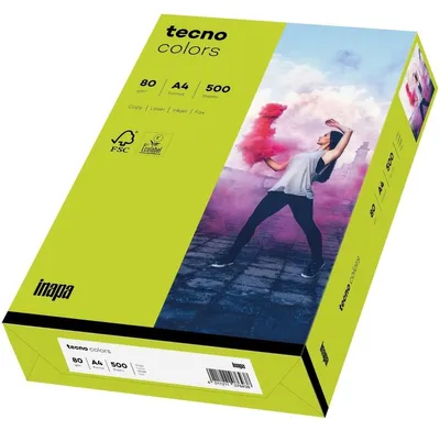 Produktbild von Tecno Colors Leuchtendgruen Papier A4