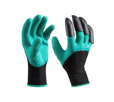Produktbild von Gartenhandschuhe mit Krallen, wasserdichte Arbeitshandschuhe zum Graben und Pflanzen, Einheitsgröße - GardenStar