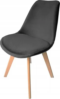 Obrázek produktu pro Ekspand | Židle WF1058 - Tmavě šedá - Skandinávský design - Ergonomická a pohodlná - Jídelní židle
