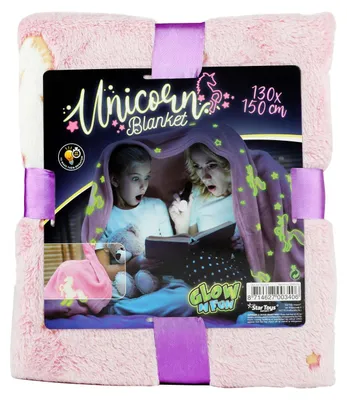 Produktbild von Toi-Toys - GLOW N FUN Fluoreszierende Decke - Einhorn (130x150cm)