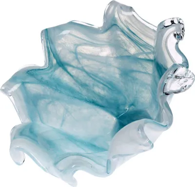 Produktbild von Glasblüte Italy 22 cm mit Stab weiß