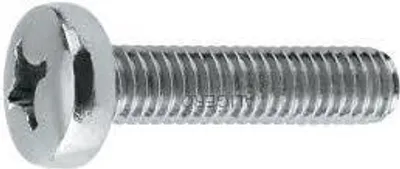 Produktbild von Schraube DIN 7985 PH M5 x 25 ZB - Halbrundkopf H - Kreuzschlitz - Packung mit 500 Stück