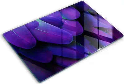 Produktbild von Glasschneideplatte - Herdabdeckplatte - 80x52 cm -Schneidebrett - Spritzschutz -Neonfedern