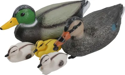 Produktbild von Schwimm Ente Schwimmenten-Familie Stockente Gartenfigur Teichfigur Entenfigur Schwimmfigur