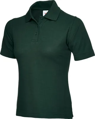 Produktbild von Damen Classic Poloshirt Flaschengrün M 220 g/m²