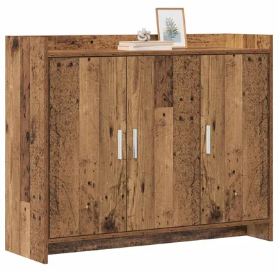 Zdjęcie produktu dla Komoda vidaXL z drewna postarzanego 98,5 x 33 x 80 cm z płyt drewnopochodnych