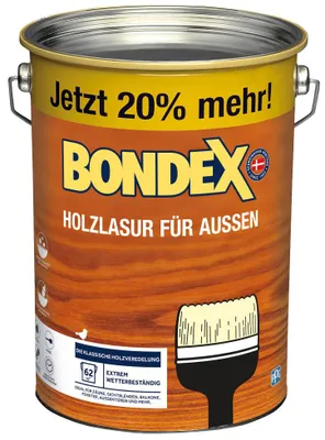 Produktbild von Bondex Holzlasur für Außen 4,8 L teak