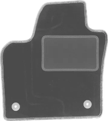 Immagine prodotto di Tappetino conducente in velluto grafite adatto per Volkswagen Polo VI (2017-, hatchback) – con fissaggi – su misura