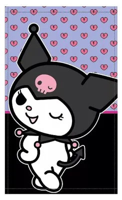 Produktbild von Hello Kitty Kuromi Handtuch 30x50cm