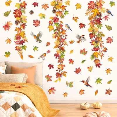 Productafbeelding van Wanddecoratie met Herfstthema en Bladeren