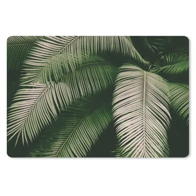 Produktbild von MuchoWow® Schreibtischunterlage Palmwedel - Sommer - Tropisch 60x40 cm - XXL Mauspad - Großes Mauspad