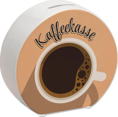 Produktbild von Spardose mit Kaffeetassenmotiv - als Kaffeekasse für Frisöre und Restaurants