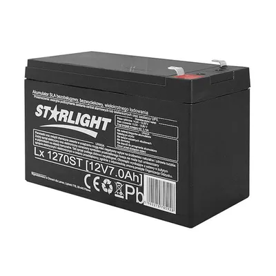 Produktbild von Gelbatterie LX1270 12 V 7 Ah wartungsfrei AGB Akku Gelakku