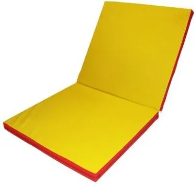 Zdjęcie produktu dla Mata do ćwiczeń Mata gimnastyczna 200x100x5 dwuczęściowa czerwona/żółta