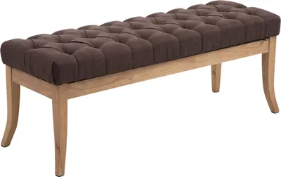 Produktbild von CLP Sitzbank Ramses Stoff antik-hell mit hochwertiger Polsterung braun Größe 120 cm