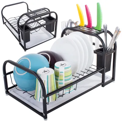 Obrázek produktu pro Verk 07130 Odkapávač na nádobí LOFT 42x27x24cm, černý