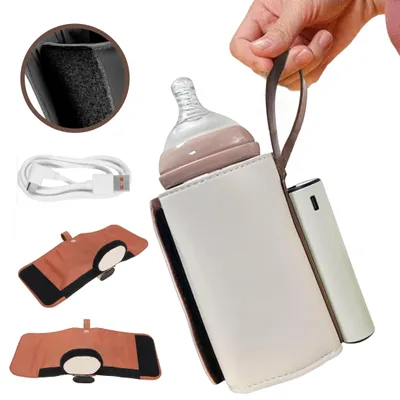 Produktbild von Flaschenwärmer & Babykostwärmer, 5800mAh, Tragbarer, USB, 21 Temperaturstufen, LCD-Display, Temperaturspeicherfunktion, für alle Fläschchen