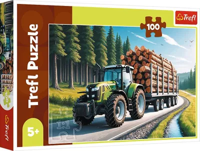 Produktbild von Waldtraktor-Puzzle, 100 Teile für Kinder
