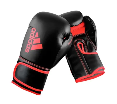 Zdjęcie produktu dla rękawice bokserskie adidas Hybrid 80 czarno-czerwone - 12 uncji