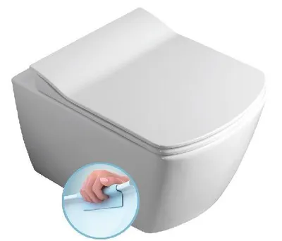 Obrázok produktu pre Creavit Elegantné závesné WC | biela