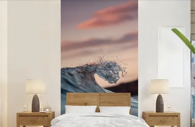 Produktbild von Fotobehang Kalme Wände bei Sonnenuntergang - Breite 120 cm x Höhe 240 cm