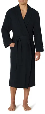 Immagine prodotto di A. Accappatoio leggero a coste per uomo, marca Essentials (disponibile nelle taglie...)