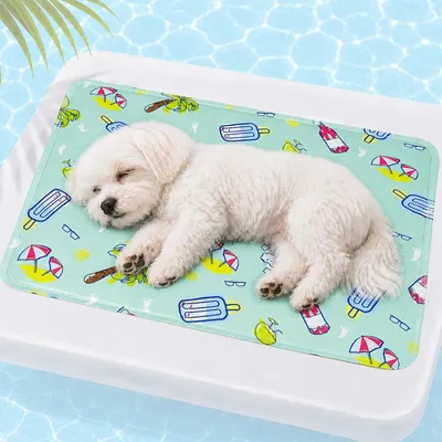 Image de Tapis rafraîchissant pour chiens, auto-refroidissant, 50 x 40 cm, imperméable, pour petits animaux