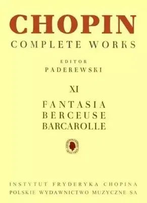 Obrázek produktu pro Fantasia Berceuse Barcarolle : forpiano