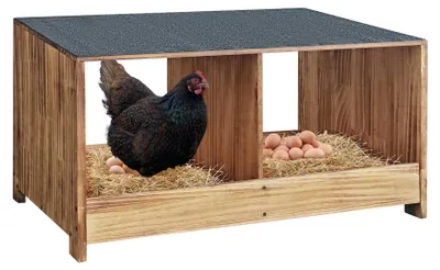 Obrázok produktu pre Kurník pre slepice, veľký, 70 x 35 x 50 cm, odolný voči poveternostným vplyvom