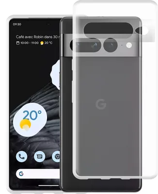 Image de Cazy Coque compatible avec Google Pixel 7 Pro Coque en Silicone - Coque Flexible - Transparant