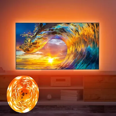 Produktbild von TV LED Lichter,4.36M USB Led Strip Lights mit Fernbedienung für 65-75 Zoll LED TV Hintergrundbeleuchtung RGB 5050 APP Control Sync to Music Bias Lighting TV Led Lights für TV, Schlafzimmer, Party und Heimdekoration