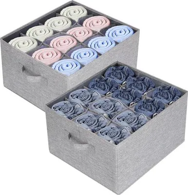 Produktbild von Kleidungsaufbewahrungsbox, 2-teilig, Faltschrankorganizer