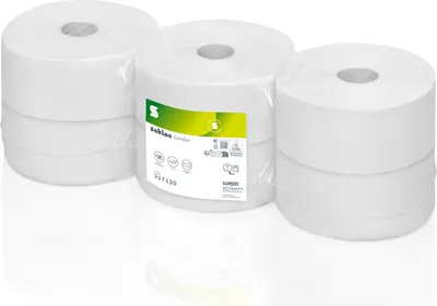 Produktbild von Wepa 317130, 1520 Blätter, Weiß, 380 m, 9,2 cm, 26 cm, 6 cm