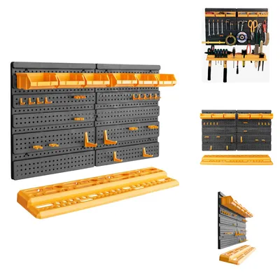 Immagine prodotto di vidaXL Parete attrezzi 646x385 mm 26 portautensili PP - Banchi da lavoro